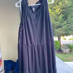 Long plus size tiered dress sz 3X